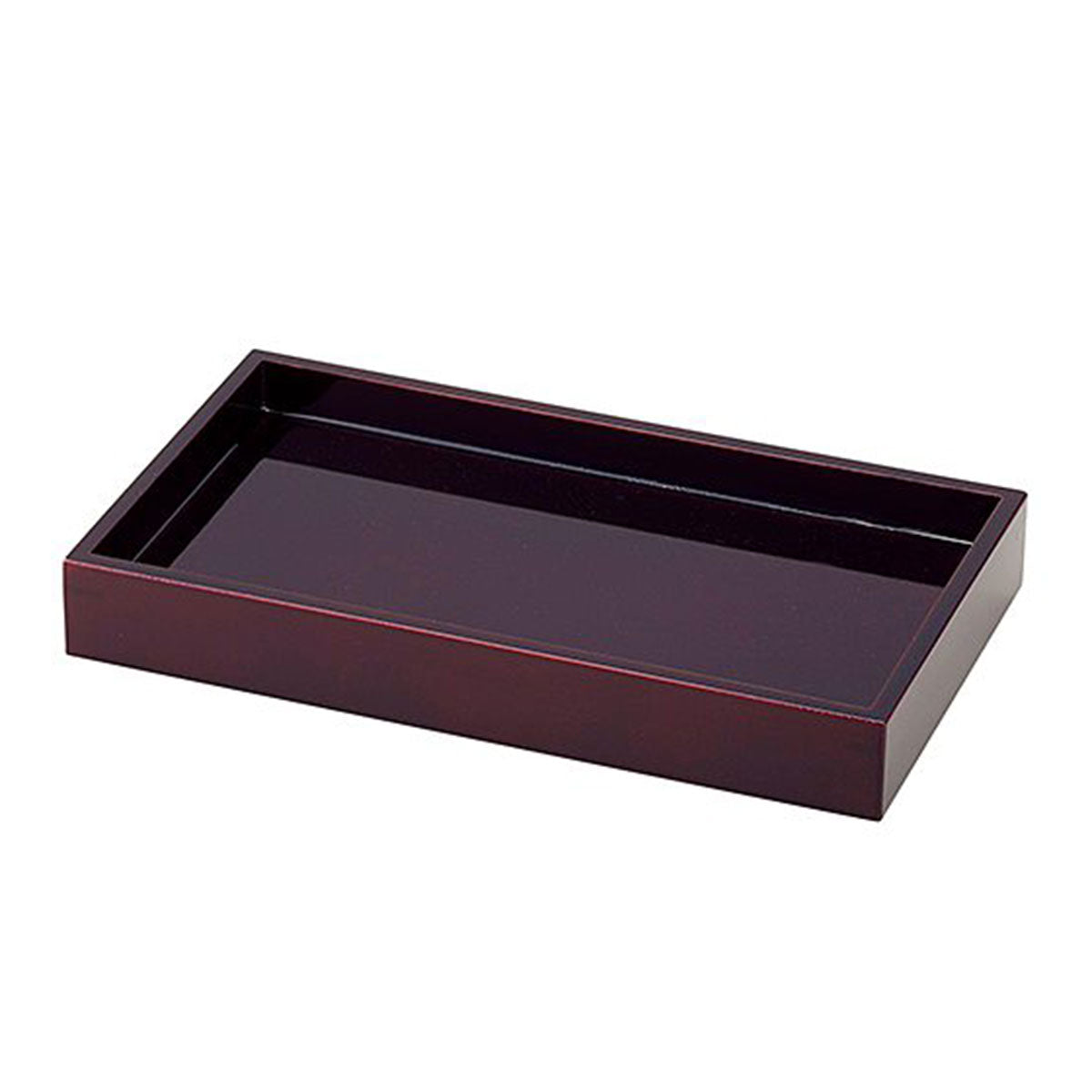 【取り寄せ商品】用美 YOUBI そば器 創・長角盛皿 溜塗 竹すだれ付き 38517