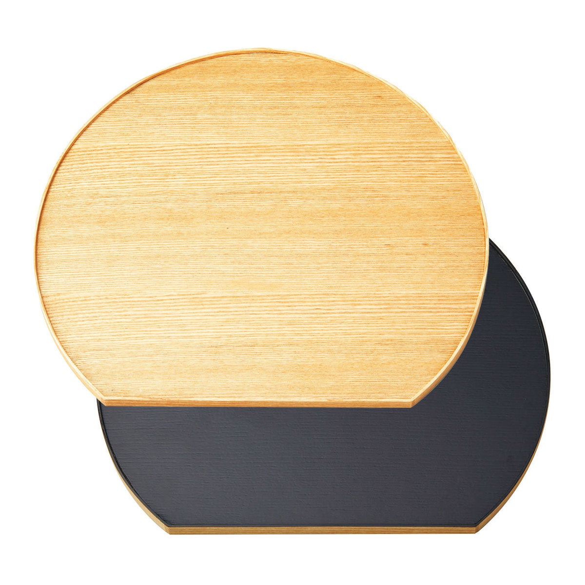 タモ薄型両面盆 半月