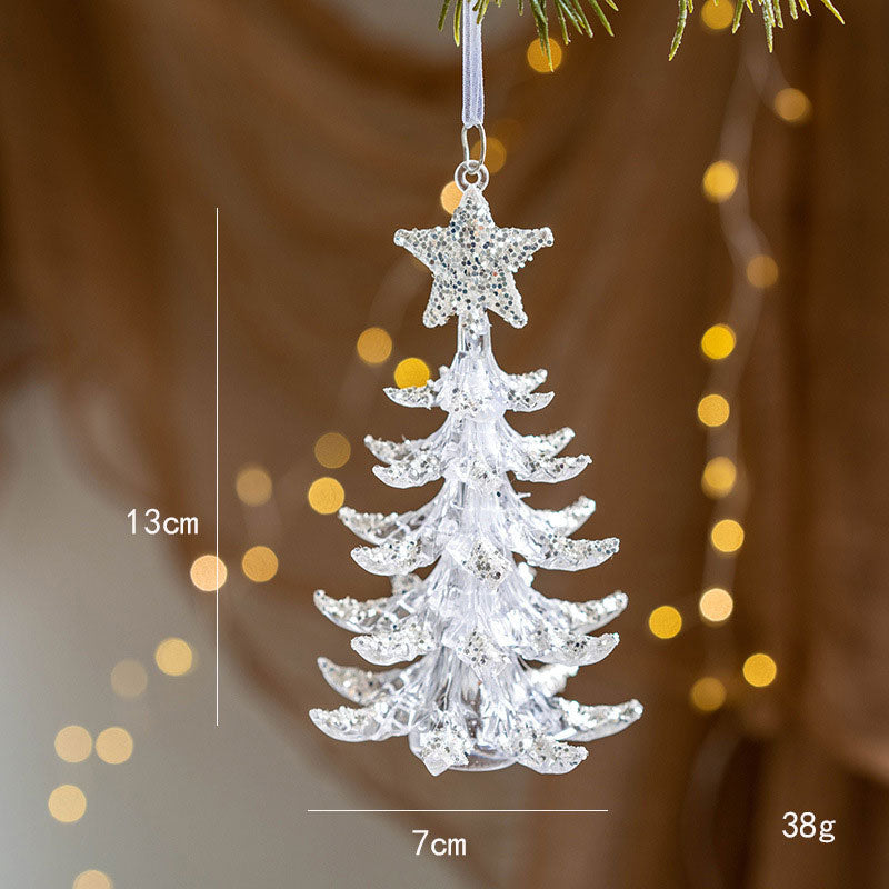 クリアオーナメント ツリー クリスマスツリー クリスマス 飾り オーナメント 装飾 ツリー おしゃれ 北欧 装飾品 店舗 ディスプレイ ハンドメイド xmas christmas くりすます クりスマス 透明 クリア 上品 エレガント