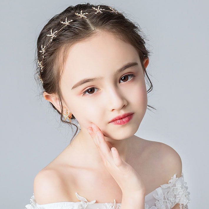 【メール便送料無料】ヘアクアクセサリー＆イヤリングセット　503