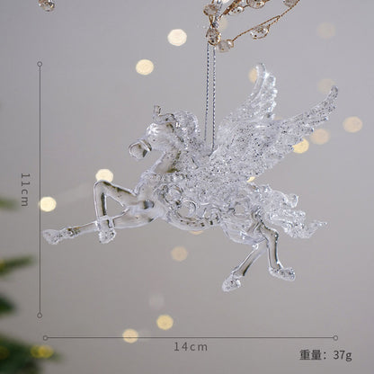 クリアオーナメント　フライングホース