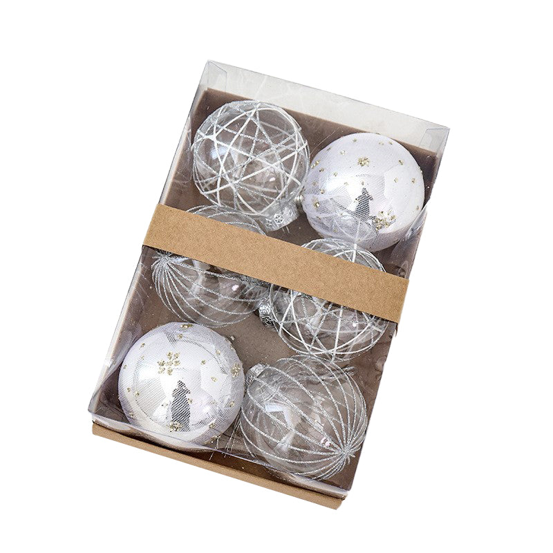 ボールオーナメント　80mm　6個セット　9色　cc-ball8-6set