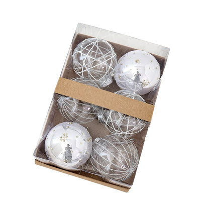 ボールオーナメント　80mm　6個セット　9色　cc-ball8-6set