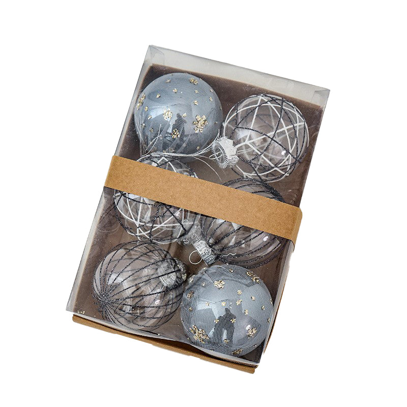 ボールオーナメント　80mm　6個セット　9色　cc-ball8-6set