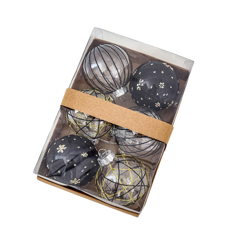 ボールオーナメント　80mm　6個セット　9色　cc-ball8-6set