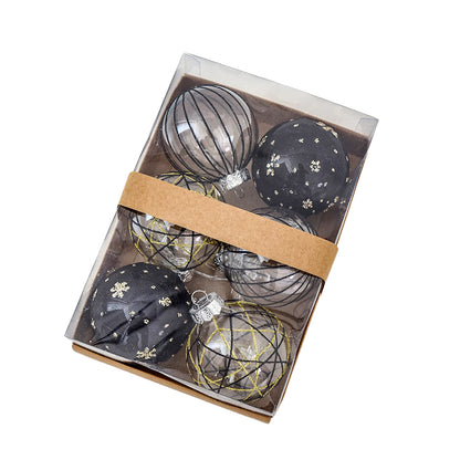 ボールオーナメント　80mm　6個セット　9色　cc-ball8-6set