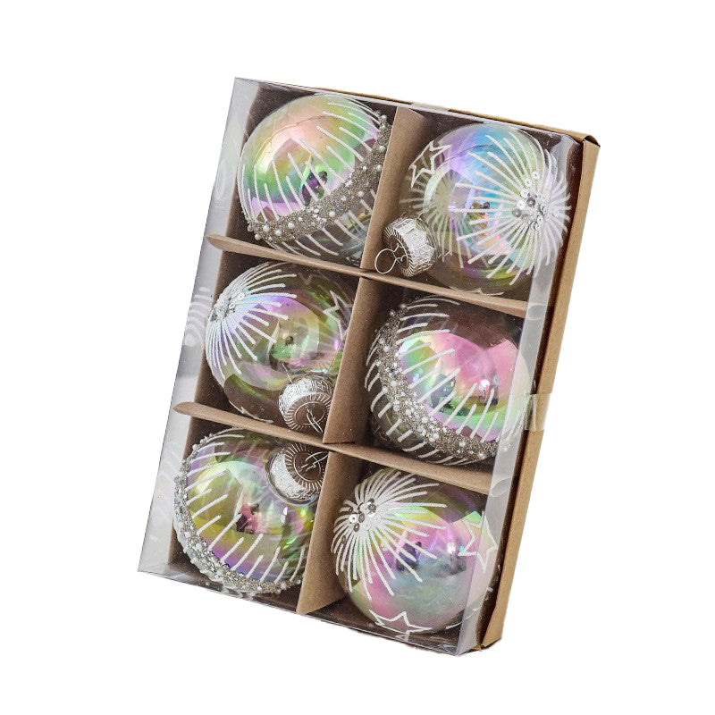 ボールオーナメント　80mm　6個セット　9色　cc-ball8-6set