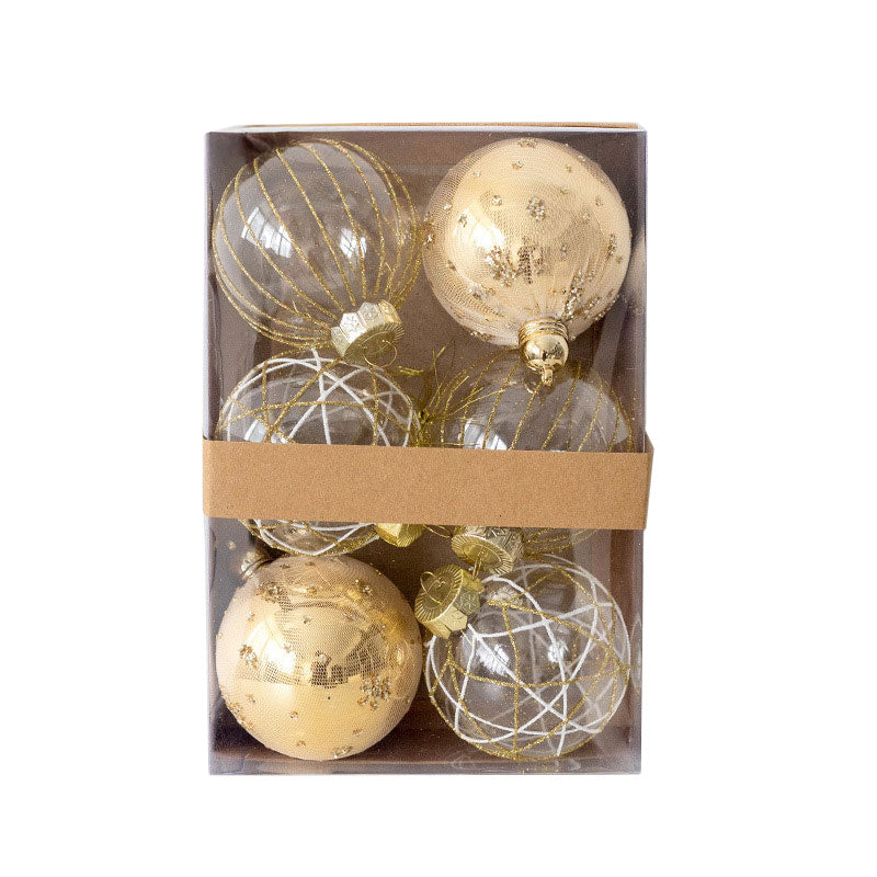 ボールオーナメント　80mm　6個セット　9色　cc-ball8-6set