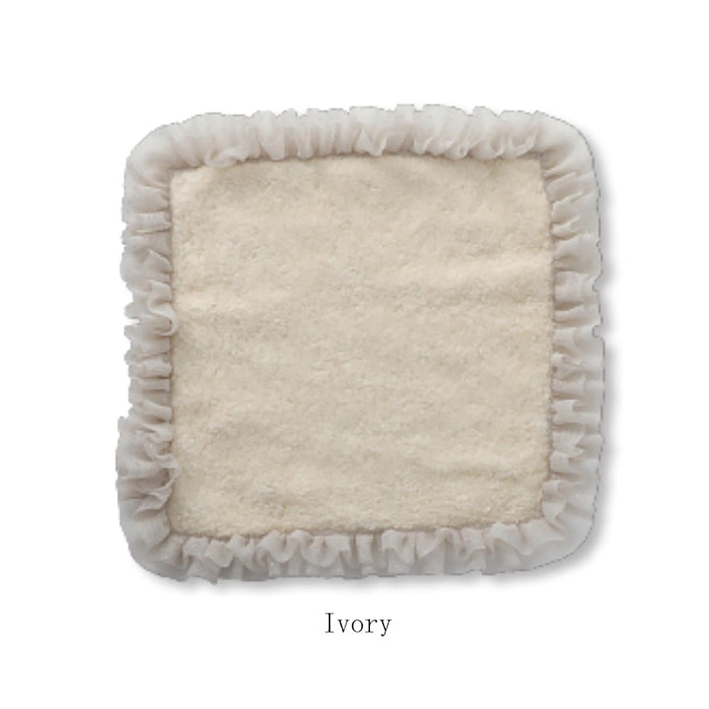 【クリックポスト便可】【メール便可】HUG O WaR（ハグ オー ワー）チュールフリルハンドタオル 5色