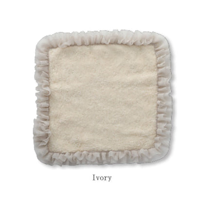 【クリックポスト便可】【メール便可】HUG O WaR（ハグ オー ワー）チュールフリルハンドタオル 5色