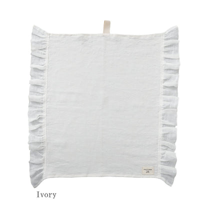 【クリックポスト便可】【メール便可】HUG Ō WäR（ハグ オー ワー） フリル付きマルチクロス 6色【リネン100％】