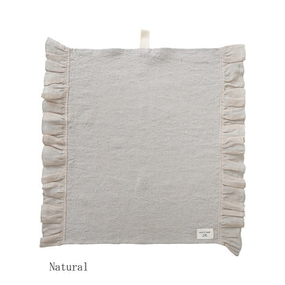 【クリックポスト便可】【メール便可】HUG Ō WäR（ハグ オー ワー） フリル付きマルチクロス 6色【リネン100％】