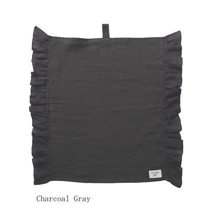 【クリックポスト便可】【メール便可】HUG Ō WäR（ハグ オー ワー） フリル付きマルチクロス 6色【リネン100％】