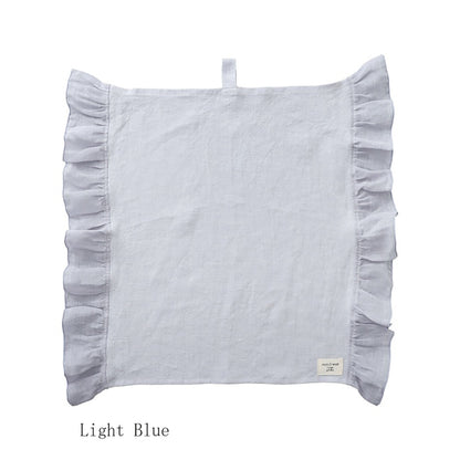 【クリックポスト便可】【メール便可】HUG Ō WäR（ハグ オー ワー） フリル付きマルチクロス 6色【リネン100％】