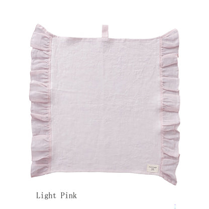 【クリックポスト便可】【メール便可】HUG Ō WäR（ハグ オー ワー） フリル付きマルチクロス 6色【リネン100％】