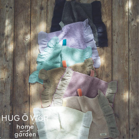 【クリックポスト便可】【メール便可】HUG Ō WäR（ハグ オー ワー）リネンフリルハンドタオル 5色