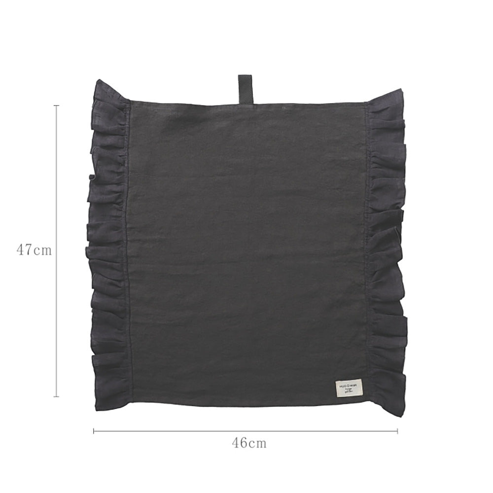 【クリックポスト便可】【メール便可】HUG Ō WäR（ハグ オー ワー） フリル付きマルチクロス 6色【リネン100％】