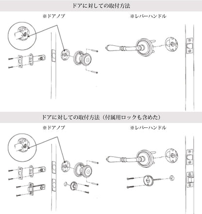 【送料無料】クリスタル・ドアノブ　バイオレット×CP