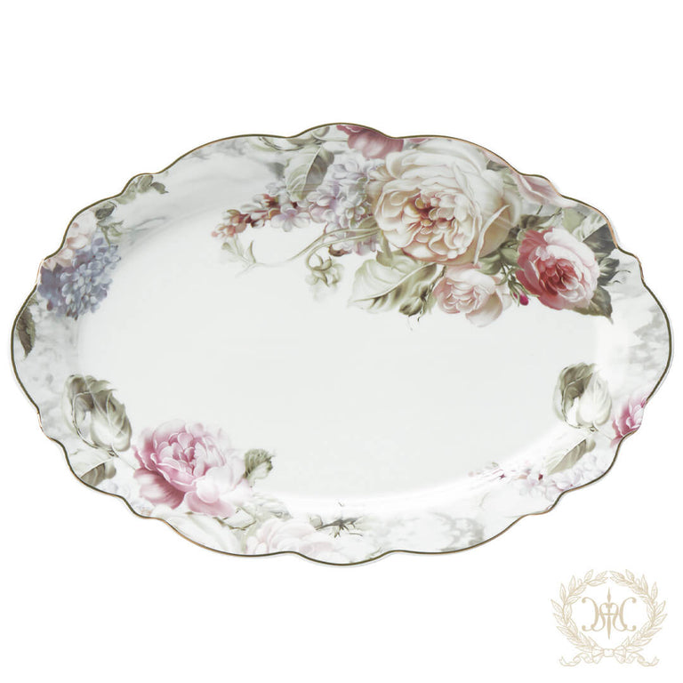 Rose Bouquet ローズブーケ オーバルプレート HM1385