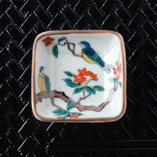 プチ小皿 歴代画 古九谷【日本製 九谷焼】