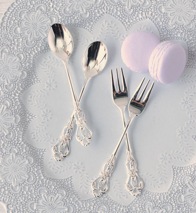 【クリックポスト便可】【メール便可】ラセール シルバー コーヒースプーン ヒメフォーク　単品/5本セット