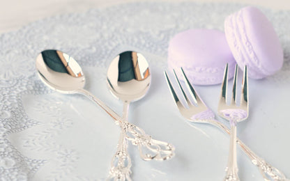 【クリックポスト便可】【メール便可】ラセール シルバー コーヒースプーン ヒメフォーク　単品/5本セット