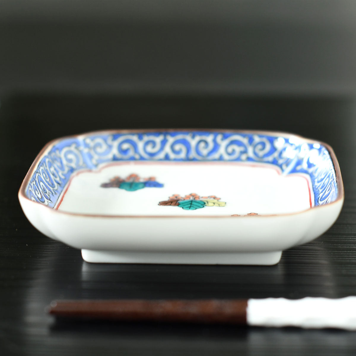 角小皿 歴代画 古九谷【日本製 九谷焼】