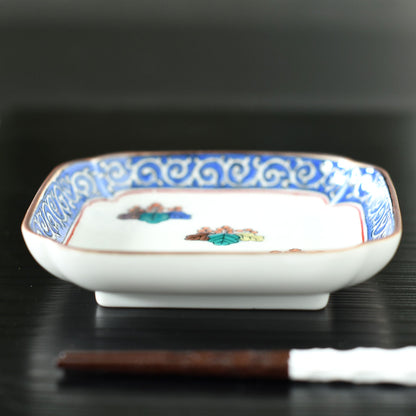 角小皿 歴代画 古九谷【日本製 九谷焼】