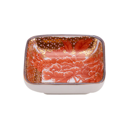 プチ小皿 歴代画 赤絵【日本製 九谷焼】