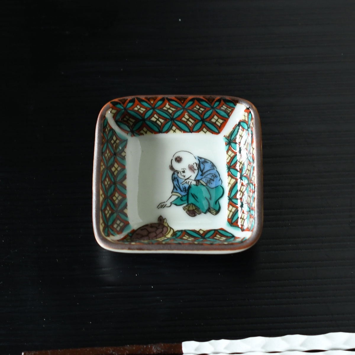 プチ小皿 歴代画 木米【日本製 九谷焼】