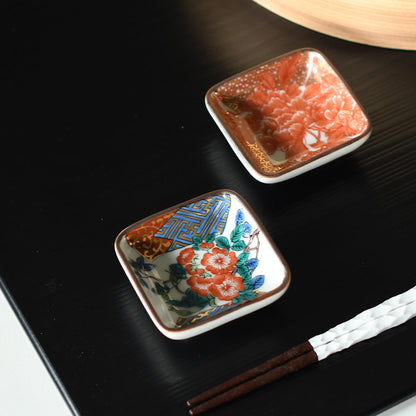 プチ小皿 歴代画 庄三【日本製 九谷焼】