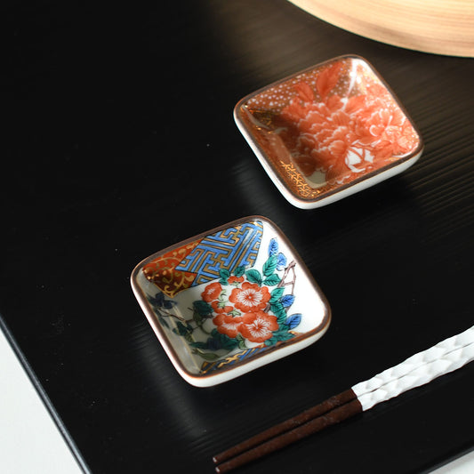 プチ小皿 歴代画 庄三【日本製 九谷焼】