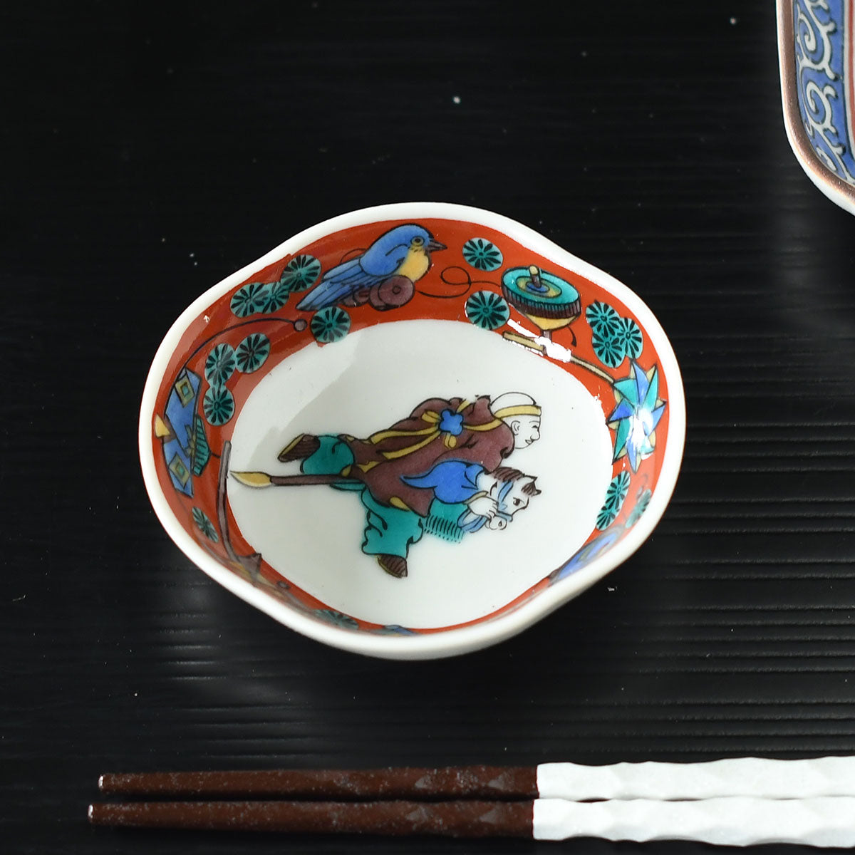 プチ小付 歴代画 木米【日本製 九谷焼】