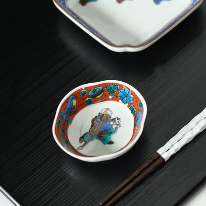 プチ小付 歴代画 木米【日本製 九谷焼】