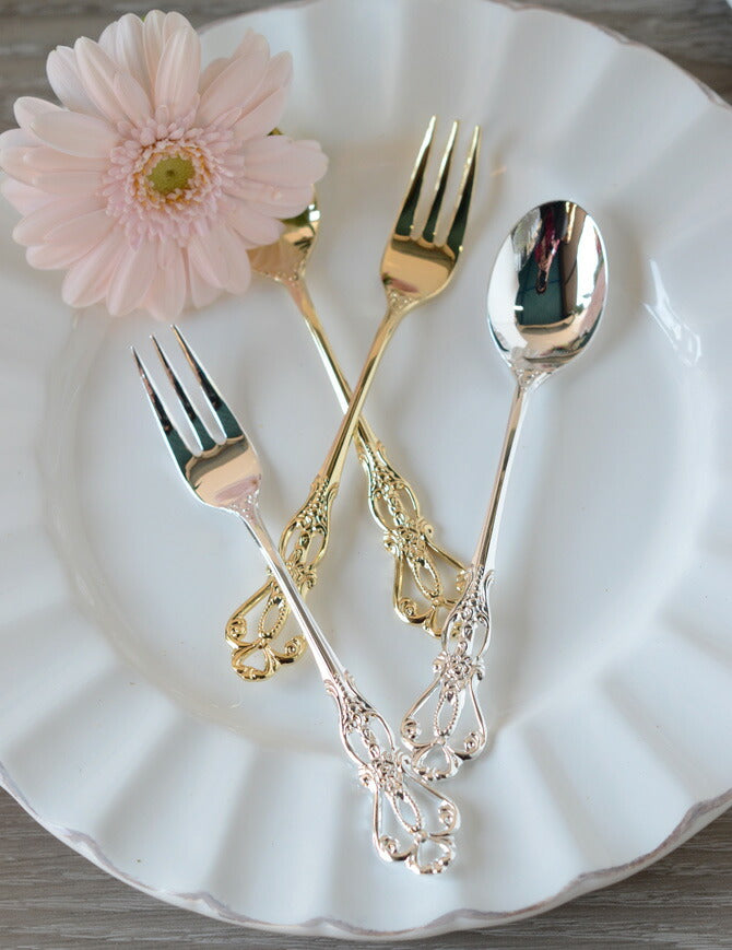 【クリックポスト便可】【メール便可】ラセール シルバー コーヒースプーン ヒメフォーク　単品/5本セット