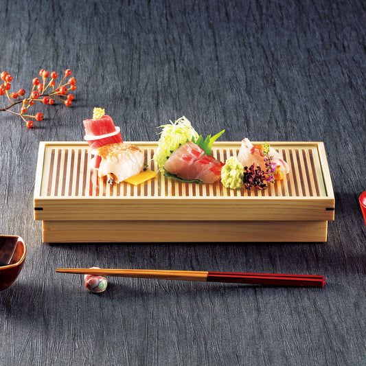 【取り寄せ商品】用美 YOUBI 桧 糸格子盛器【日本製】 32099