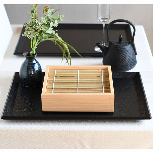 レア！CELINE ネイビーの陶器製お盆　長角膳 レア！CELINE ネイビーの陶器製お盆長角膳