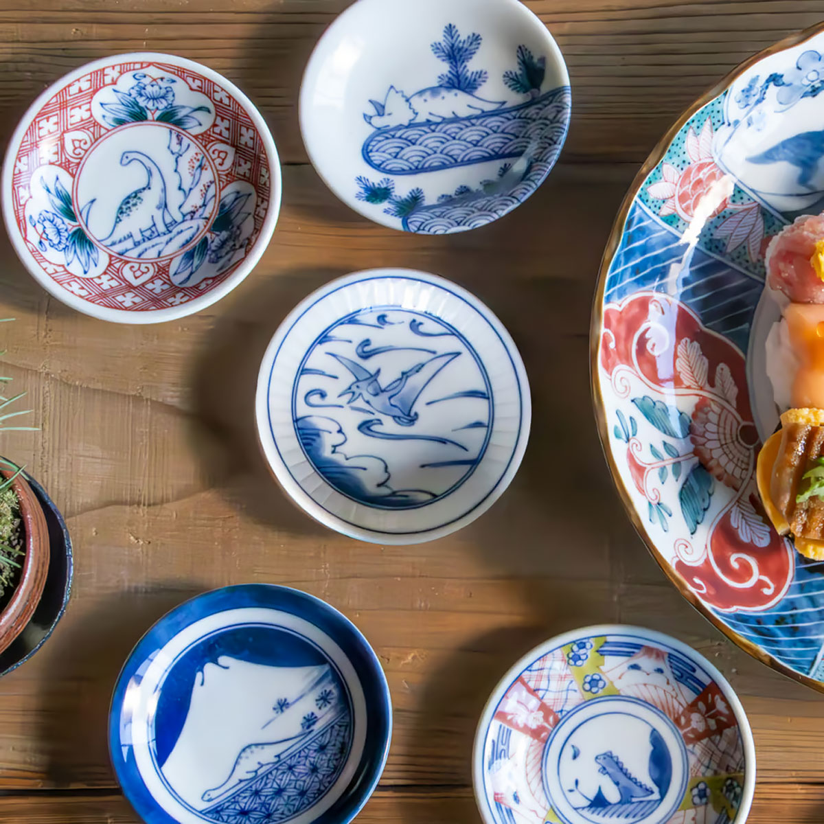 江戸っ子恐竜 まめ皿 8柄【日本製 食洗機対応】