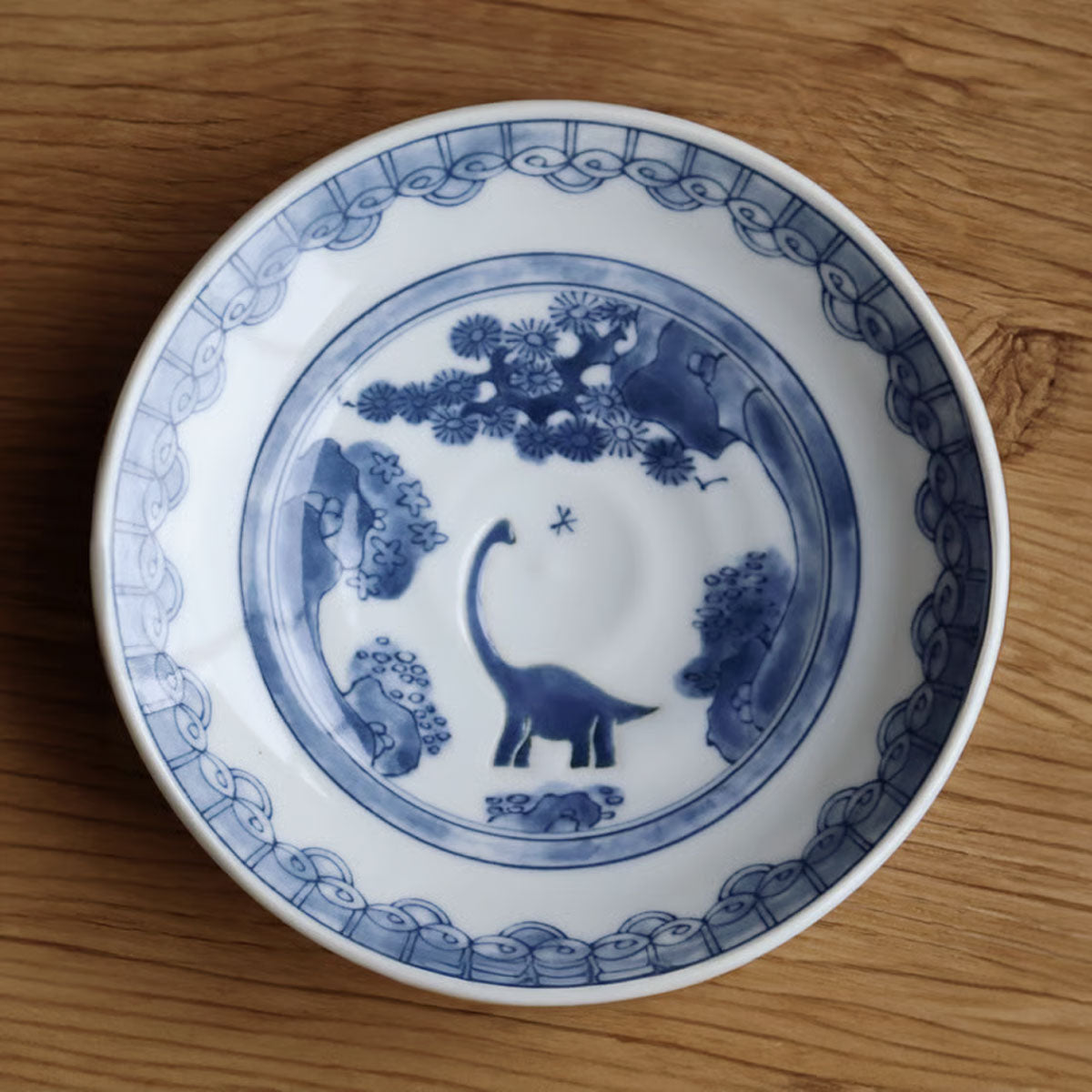 江戸っ子恐竜 竜山水 銘々皿【日本製 美濃焼】