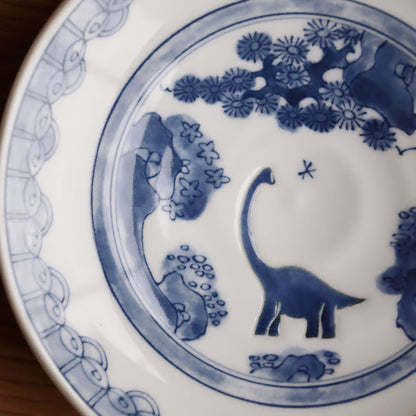 江戸っ子恐竜 竜山水 銘々皿【日本製 美濃焼】