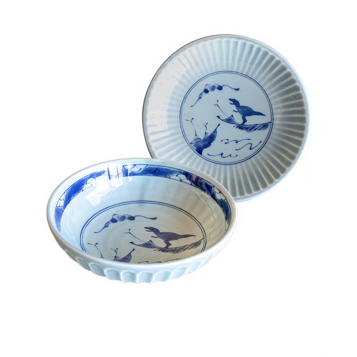 江戸っ子恐竜 鎬竜 銘々皿・中鉢【日本製 美濃焼】