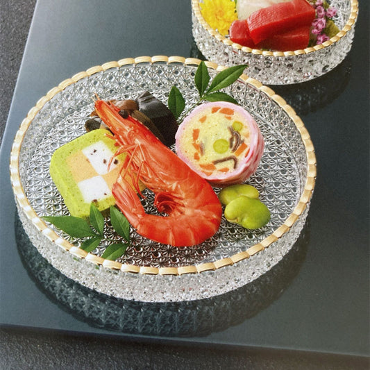 菊籠目 切立 190 クリア＆金付