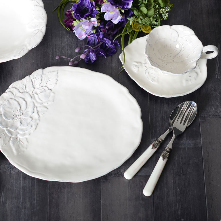 ROMANTICA ロマンティカ・カップ＆ソーサー（オフホワイト） qw-7609