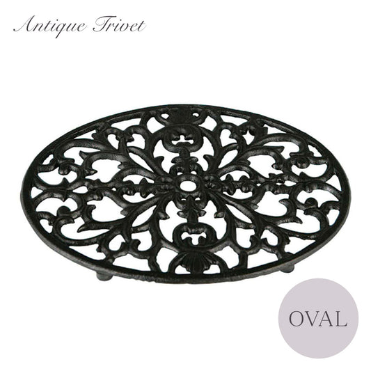 【クリックポスト便可】【メール便可】OVAL TRIVET ANTIQUE BLACK（オーバル トリベット アンティーク ブラック）S315-114ABK