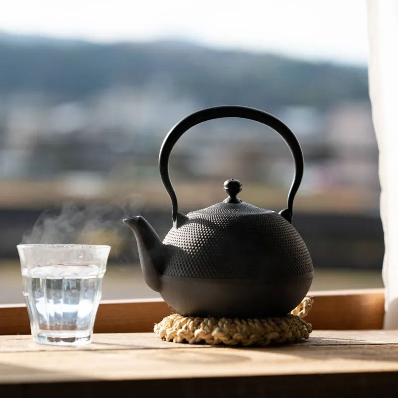 南部鉄器 鉄瓶 なつめ形 アラレ