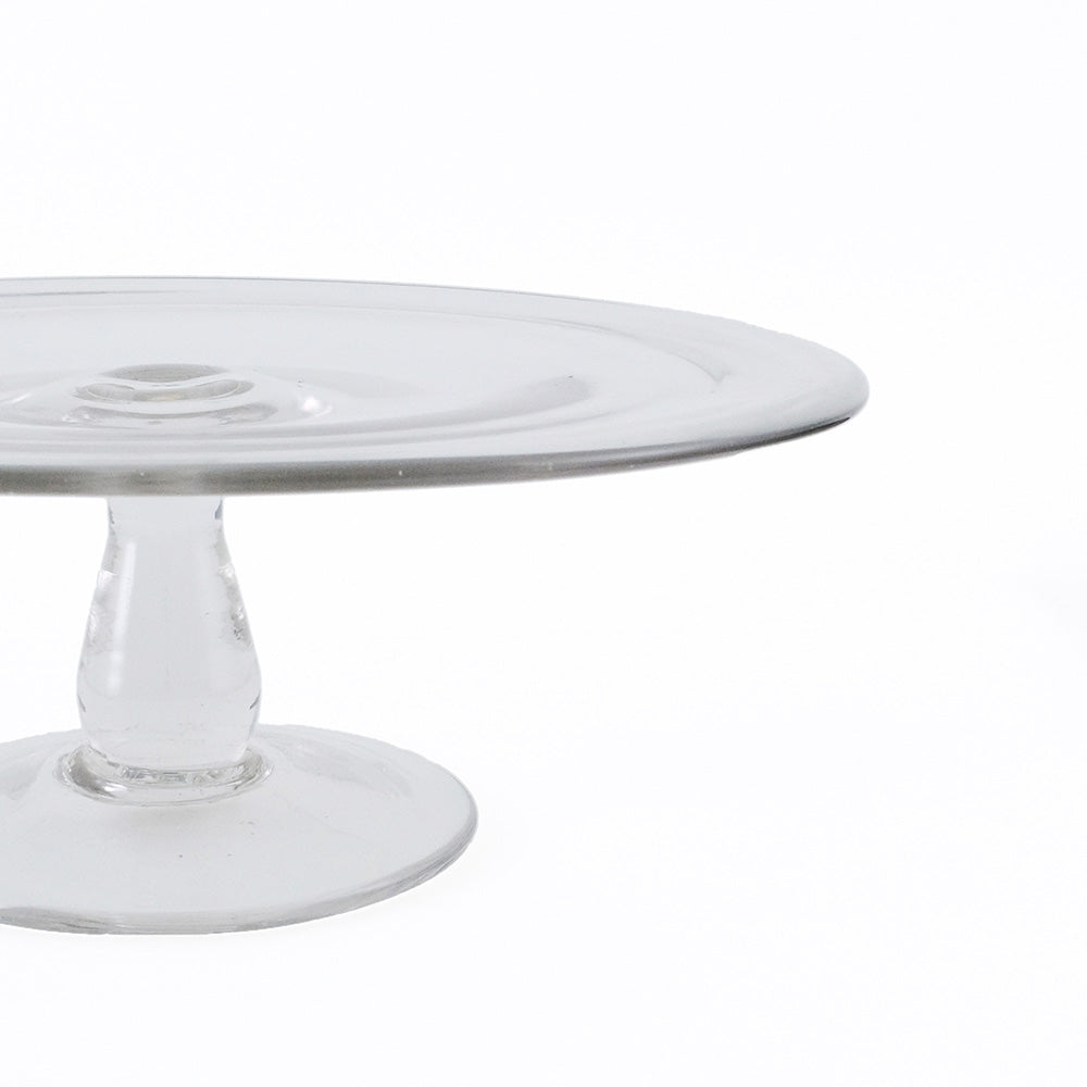 涼しげな佇まいのリューズガラス ケーキスタンド 2サイズ