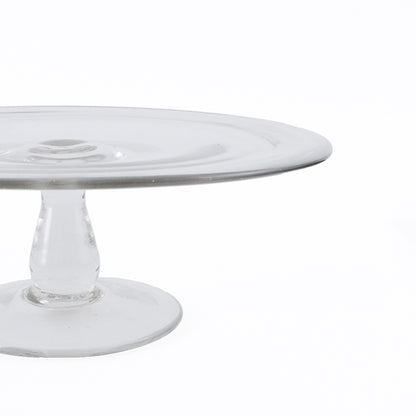 涼しげな佇まいのリューズガラス ケーキスタンド 2サイズ