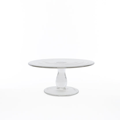 涼しげな佇まいのリューズガラス ケーキスタンド 2サイズ