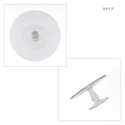 涼しげな佇まいのリューズガラス ケーキスタンド 2サイズ