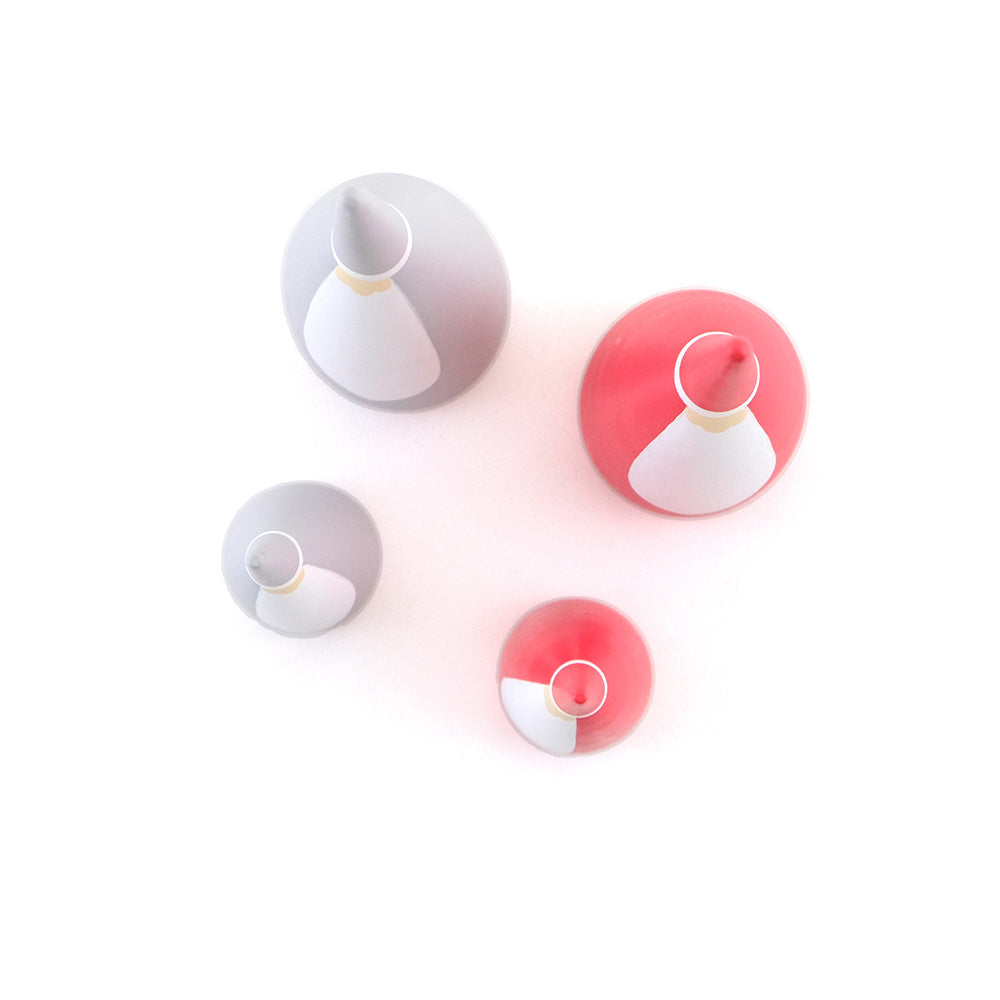 仲良しサンタファミリー オブジェ 2色3サイズ